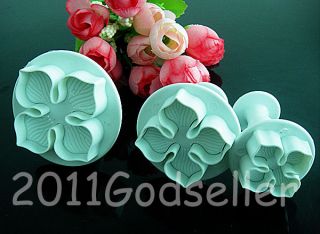 Flower Fondant Cake Cookie Cutter Mold Hydrangea Gum Pastry Plunger 