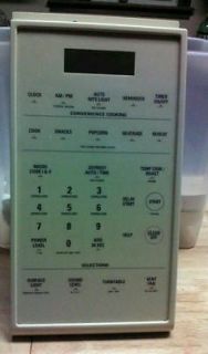 GE Microwave Oven Control Panel & Membrane WB7X2081 & WB27X1122 Almond
