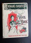 Old COOKBOOK 1902 Womans Favorite Cook Book~SUPER Illu