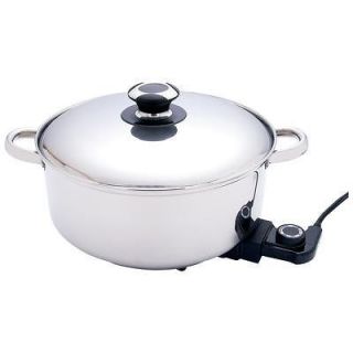 Skillet Slow Cooker 12 Stainless Steel Deep Electric