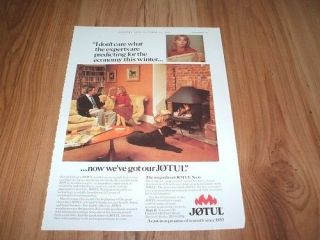 Jotul woodstove 1980 magazine advert