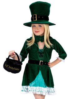 Kids Girls St Patricks Day Irish Leprechaun Halloween Costume