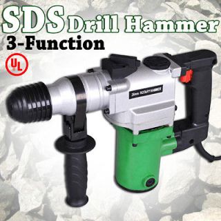 3in1 SDS Electric Drill Demolition Jack Hammer Concrete Breaker w 