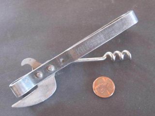 King Pat May 11 95 & June 18 08 Vintage Can Tin Opener Corkscrew
