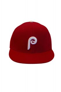   Phillies Fitted Baseball Cap Hat High Profile NWT Cooperstown