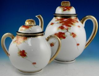 Antique Imari Tea Pot & Matching Sugar with Lid