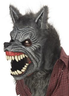 Deluxe Werewolf Moving Mouth Halloween Costume Mask