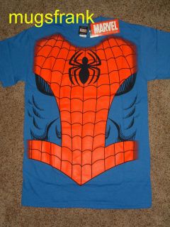 Nwt Spiderman Spider Web Muscle Marvel Costume T Shirt