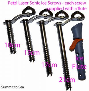 Petzl Laser Sonic Ice Screw Climb Alpine axe crampon
