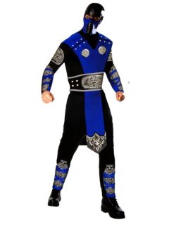   Halloween Adult Sub Zero Mortal Kombat Mens XXL Costume Size 44 46