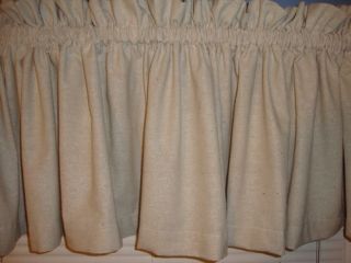 Primitive Country Muslin Valance Curtain New Extra Wide