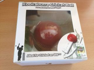 Kookaburra Cricket Ball for use with Nintendo Wii *NEW*