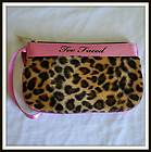 Too Faced Leopard Wristlet Cosmetic Makeup Bag Case Pouch New Sexy
