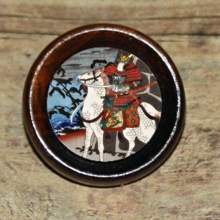 SAMURAI Warrior HORSE Asian Altered Art Tie Tack or Ring or Brooch pin