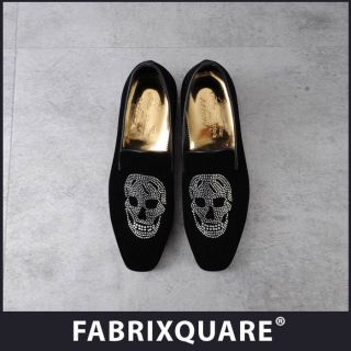   Custom made Mcqueen Skull Velvet Slippers at Fabrixquare shoes167