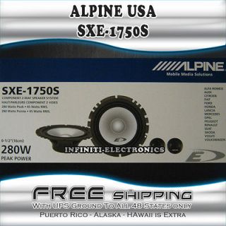 NEW Alpine SXE 1750 2 Way 6.5 Car Speaker SXE1750 280 WATT 1750S 