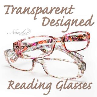   Glasses Paisley or Floral Transparent Designs Cute Classic Frame