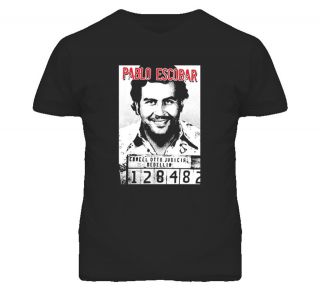 Pablo Escobar Columbian Drug Lord Medellin Gangster T Shirt