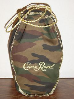 Crown Royal Green Battle Dress Uniform CAMO Bag 750 ML  A Must L@@ K 