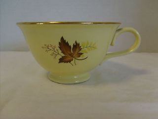   , Smith & Taylor Versatile Leaf O Gold Tea Cup, Yellow w/ Gold trim