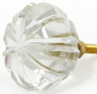 Vintage Crystal Glass Knobs Drawer Pulls Handles #205