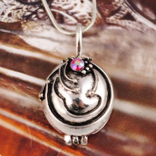   Vampire Diaries Elena Vervain Pendant Necklace Silver RED Crystal N10