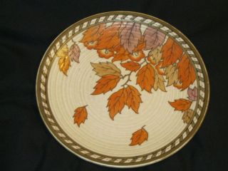 Crown Ducal Charlotte Rhead Charger   Golden Leaves 4921 pattern 12 