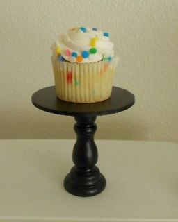 Black mini wood cupcake stand or cake pop stand