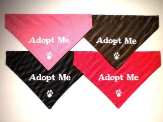 Adopt Me Custom Embroidered Slide On Dog Bandana   Multi Color Dot 