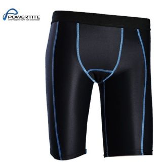 POWERTITE KID YOUTH ACTIVE COMPRESSION PERFORMANCE BOTTOM SKINS SHORTS 