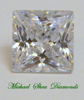 PRINCESS CUT SIBERIAN ICE CREATED DIAMOND