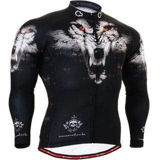 Mens cycling jersey FIXGEAR bike clothing tights wolf printing shirts 
