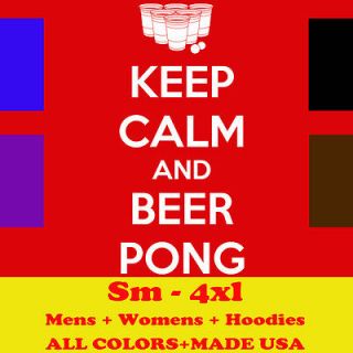   AND BEER PONG beer drinking red solo cup funny MENS T SHIRT RED LARGE