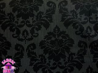     Marcus Brothers Nightscape Damask Flowers Black Cotton Fabric BTY