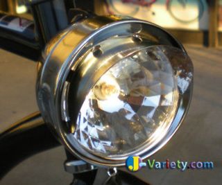 Classic Bullet Bicycle Headlight Visor Beach Cruiser
