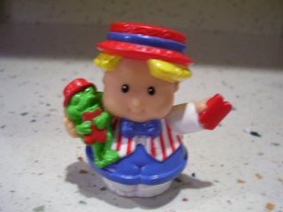 Fisher Price Larger Little People Eddie w/frog & ticket