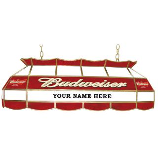 Customized Budweiser 40 Stained Glass Pool Table Light