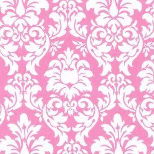 By Yard   Dandy Damask Pink White Fabric Michael Miller Fabrics CX3095 