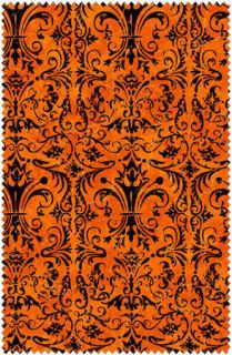 Orange & Black Damask, Ghouls Night Out, Maywood, Halloween Spooky 