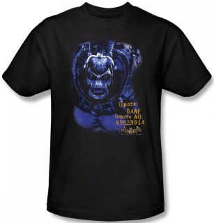   SIZE Batman Arkham Asylum Video Game Logo Bane Face DC T shirt top