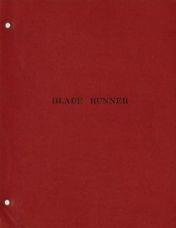 BLADE RUNNER   ORIGINAL MOVIE SCREENPLAY   1980