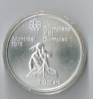 CANADA 5 DOLLARS 1974 MONTREAL 1976 OLYMPICS SILVER PROOF