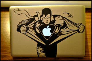 Apple Macbook Pro & Air LAPTOP Decal/Sticker Superman