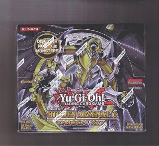 Yu Gi Oh Hidden Arsenal 6 Omega XYZ sealed box 24 packs of 5 cards 1st 