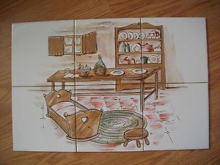 COUNTRY KITCHEN MURAL~6 BRAZIL TILES~INCEPA~C​OUNTERTOP~FLOO​R 