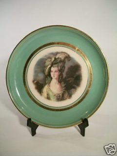 Vtg Hyalyn Porcelain Decorative Plate Victorian Joh Peters 