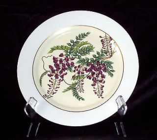 Wisteria Flower & Vine Decorative Plate   Andrea by Sadek