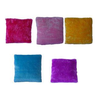   Color Faux Fur Decorative Throw Toss Sofa Pillow Case Cushion Cover