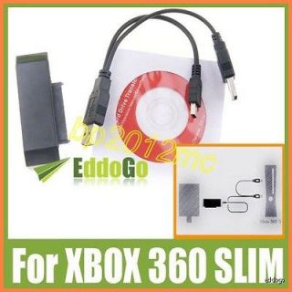 Hard Drive USB 2.0 HDD Data Transfer Cable KIT + Software For XBOX 360 