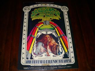 Janis Joplin Winterland Fillmore Concert Poster *1969*
